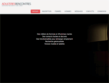 Tablet Screenshot of adulteres-rencontres.com
